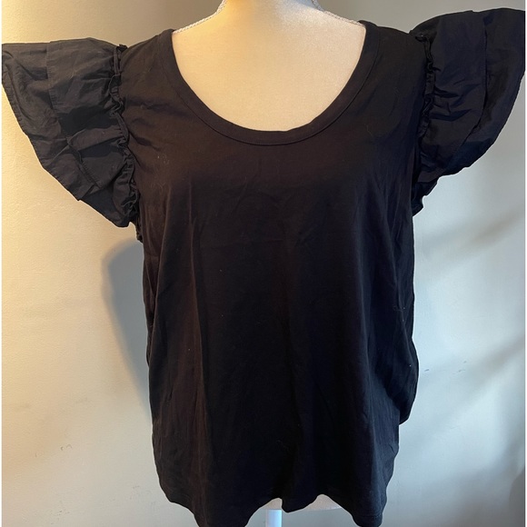 a new day Tops - “A New Day” Women's Double Flutter
Short Sleeve Top